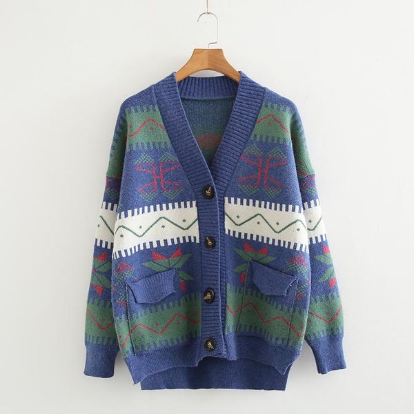 women's sweaters yoyikamomo winter woman sweater knitting 2021 japanese mori girl jacquard long sleeve knit female loose cardigan, White;black
women's sweaters yoyikamomo winter woman sweater knitting 2021 japanese mori girl jacquard long sleeve knit female loose cardigan, White;black