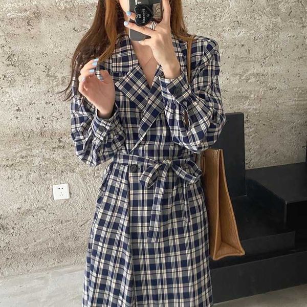 early autumn french suit collar is thin and age reducing plaid bandage windbreaker drs 2 colors, Black;gray
early autumn french suit collar is thin and age reducing plaid bandage windbreaker drs 2 colors, Black;gray