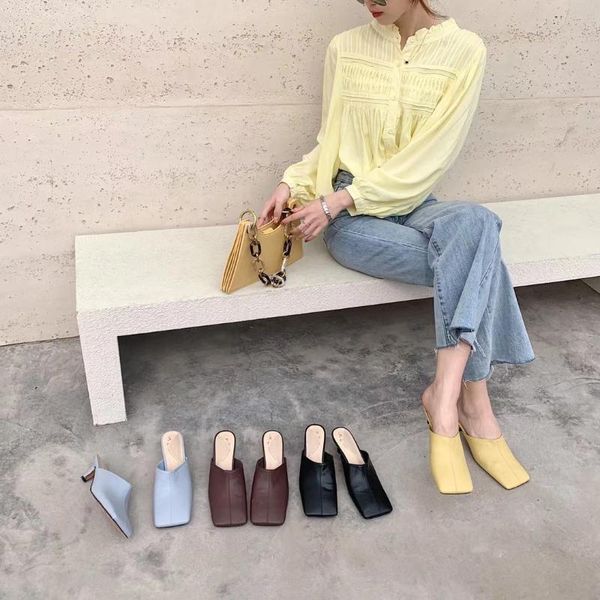 square toe women sandals slippers thin high heels slip on mules shoes yellow/blue/brown/black dress woman size 35-39
square toe women sandals slippers thin high heels slip on mules shoes yellow/blue/brown/black dress woman size 35-39