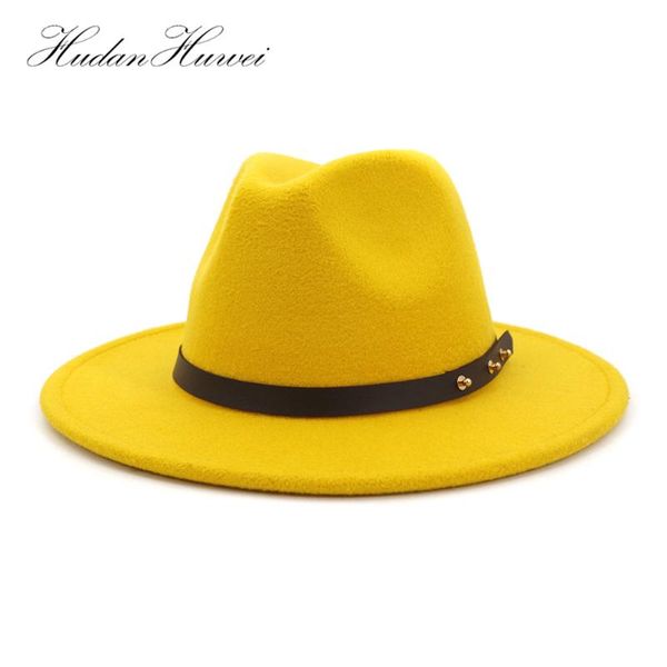 Artificial Wool Felt Trilby Men Fedora Hats With Rivet Leather Band Flat Brim Jazz Cap Panama Style Dresses Hat Wide, Blue;gray
Artificial Wool Felt Trilby Men Fedora Hats With Rivet Leather Band Flat Brim Jazz Cap Panama Style Dresses Hat Wide, Blue;gray