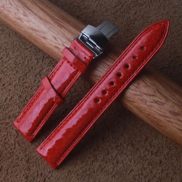 watch bands compatible for dress hour wristwatches wonderful snake skin leather red with special grain watchband ladies straps fold buckles, Black;brown
watch bands compatible for dress hour wristwatches wonderful snake skin leather red with special grain watchband ladies straps fold buckles, Black;brown