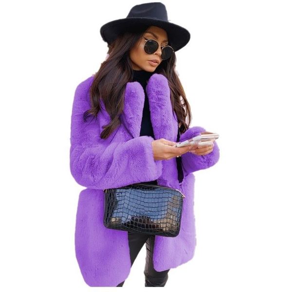 women's fur & faux winter women coat solid long sleeve jacket cardigan overcoat warm outwear purple, Black
women's fur & faux winter women coat solid long sleeve jacket cardigan overcoat warm outwear purple, Black