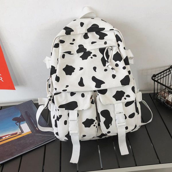 backpack kawaii cow print men women multi pockets school bags canvas zebra printing back packs teenager girls travel
backpack kawaii cow print men women multi pockets school bags canvas zebra printing back packs teenager girls travel