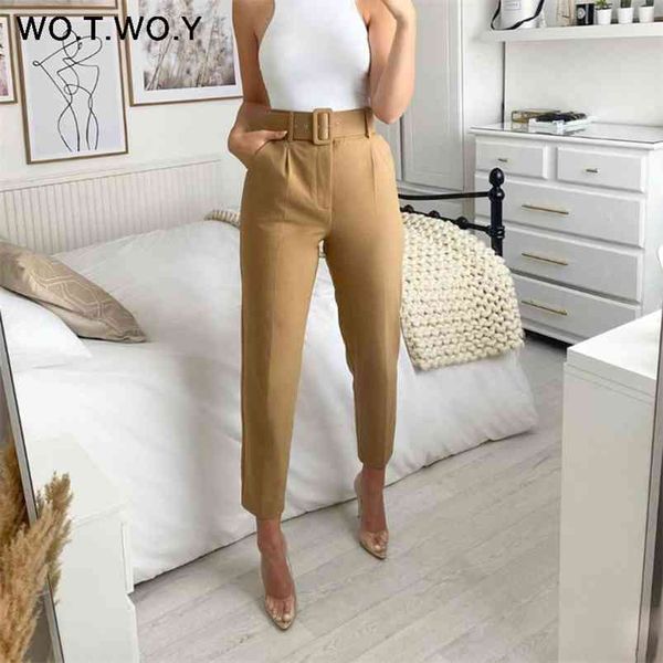 wotwoy elegant formal high waist pant skinny office lady pencil pant pockets sashes ankle-length trouser 210721, Black;white
wotwoy elegant formal high waist pant skinny office lady pencil pant pockets sashes ankle-length trouser 210721, Black;white