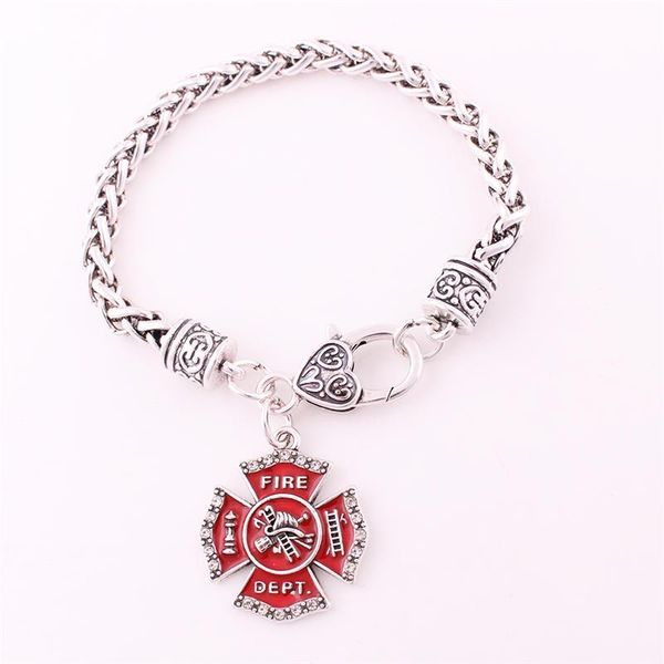 charm bracelets bracelet for women men fire fight sign pendant dept with crystals wheat link chain zinc alloy provide drop, Golden;silver
charm bracelets bracelet for women men fire fight sign pendant dept with crystals wheat link chain zinc alloy provide drop, Golden;silver