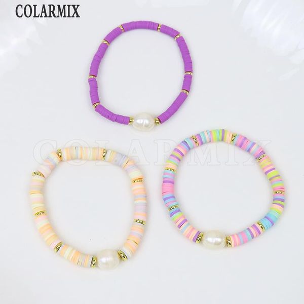 beaded, strands 6 pieces handmade polymer clay bracelet pearls jewelry chain women gift 9992, Black
beaded, strands 6 pieces handmade polymer clay bracelet pearls jewelry chain women gift 9992, Black