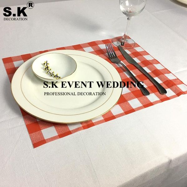 table napkin 30x40cm pv plaid linen mat placemat fit on cloth for wedding event party decoration
table napkin 30x40cm pv plaid linen mat placemat fit on cloth for wedding event party decoration