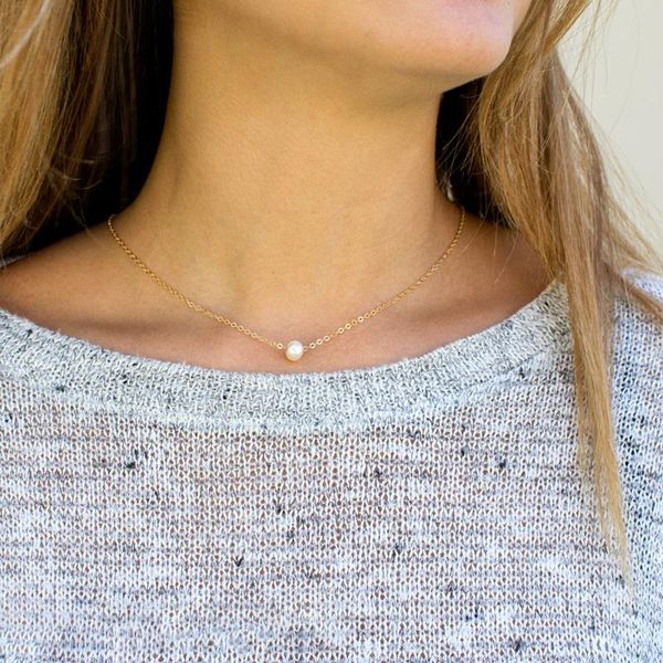 pendant necklaces simple imitation pearl necklace for women stainless steel thin chain choker birthday gift fahion jewelry wholesale, Silver
pendant necklaces simple imitation pearl necklace for women stainless steel thin chain choker birthday gift fahion jewelry wholesale, Silver