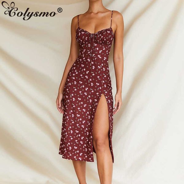 colysmo summer print long dresses women sleebeless ruched slim fit a-line elegant vintage floral beach 210527, Black;gray
colysmo summer print long dresses women sleebeless ruched slim fit a-line elegant vintage floral beach 210527, Black;gray