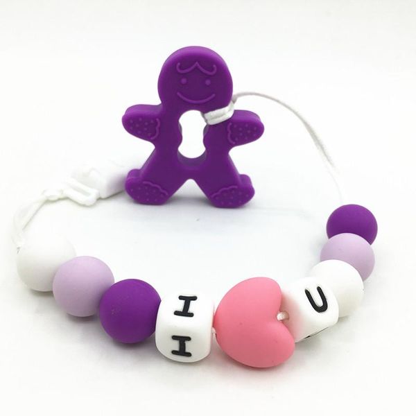 pacifiers# bpa silicone teether ginger man teething chain toys pendant necklace pacifier clips baby clip holder safety
pacifiers# bpa silicone teether ginger man teething chain toys pendant necklace pacifier clips baby clip holder safety