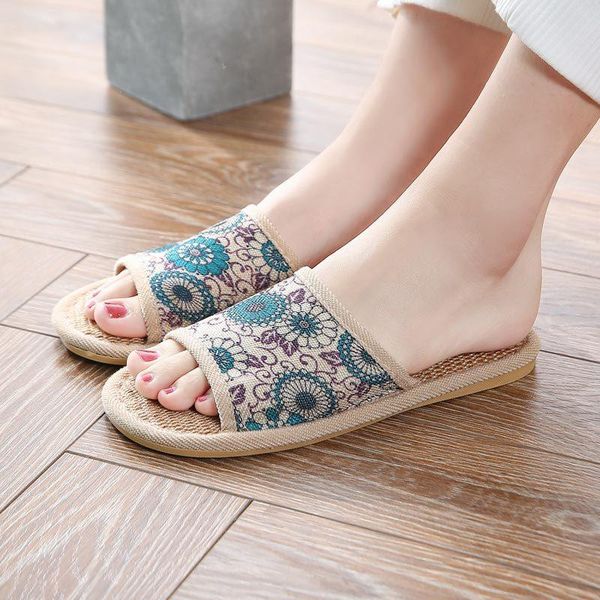 slippers women's linen home soft bottom spring and autumn cotton couples guest sandals, Black
slippers women's linen home soft bottom spring and autumn cotton couples guest sandals, Black
