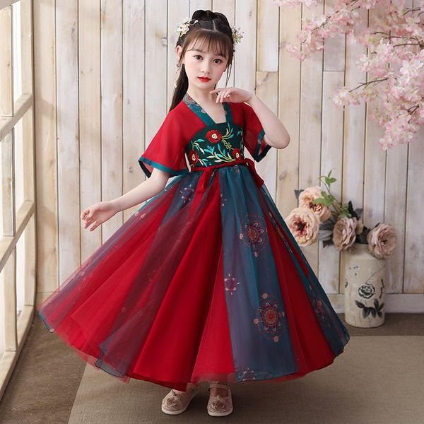 girl's dresses ancient hanfu girls oriental chinese costume kids traditional dress children fairies tang dynasty performance wear, Red;yellow
girl's dresses ancient hanfu girls oriental chinese costume kids traditional dress children fairies tang dynasty performance wear, Red;yellow