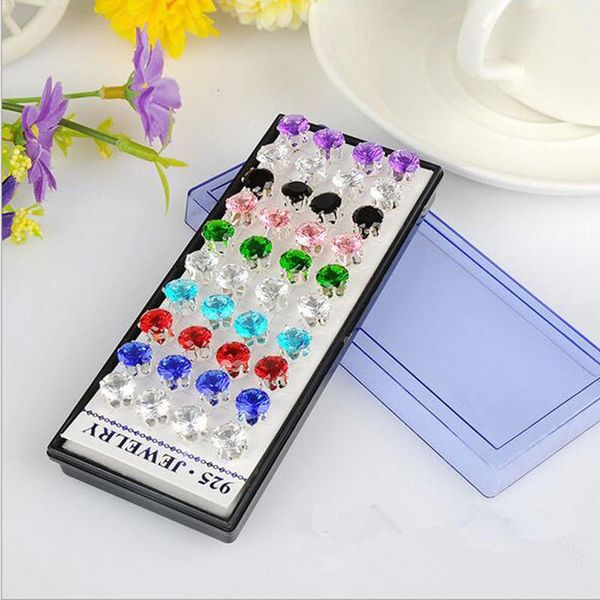 wholesale 1 set 40pcs 925 sterling silver women earring studs mixed color cubic zirconia fashion jewelry party gift stud, Golden;silver
wholesale 1 set 40pcs 925 sterling silver women earring studs mixed color cubic zirconia fashion jewelry party gift stud, Golden;silver