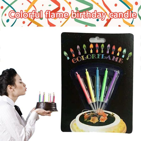 color flame candle 5 blister card birthday party must-have creative happy festival colorful candles
color flame candle 5 blister card birthday party must-have creative happy festival colorful candles