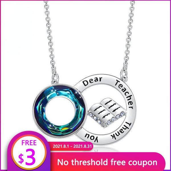pendant necklaces occupational type jewelry necklace chains blue crystal dear teacher thank you book letter fashion, Silver
pendant necklaces occupational type jewelry necklace chains blue crystal dear teacher thank you book letter fashion, Silver