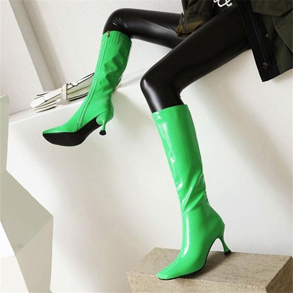 boots pxelena 4 candy color european knee high women patent leather 2021 winter thin heels party date shoes large size 34-46, Black
boots pxelena 4 candy color european knee high women patent leather 2021 winter thin heels party date shoes large size 34-46, Black