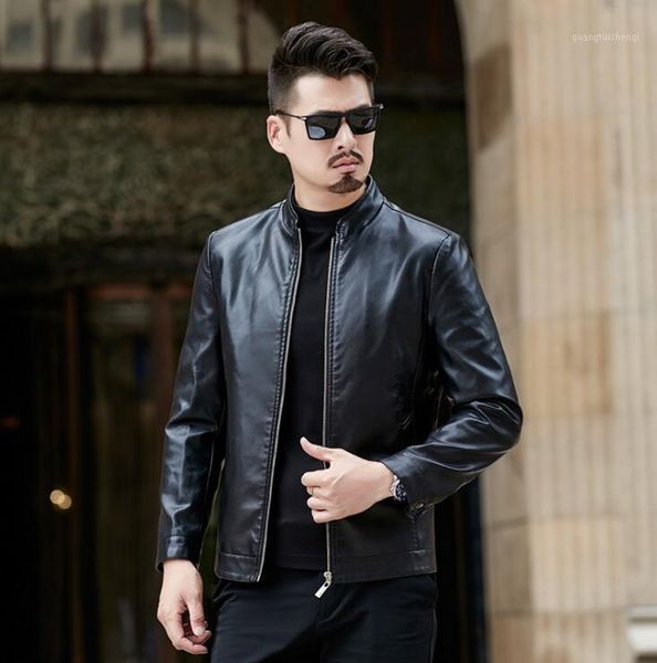 stand collar mens leather jacket slim motorcycle coat men jackets spring clothes personalized jaqueta de couro street fashion men's fur, Black
stand collar mens leather jacket slim motorcycle coat men jackets spring clothes personalized jaqueta de couro street fashion men's fur, Black