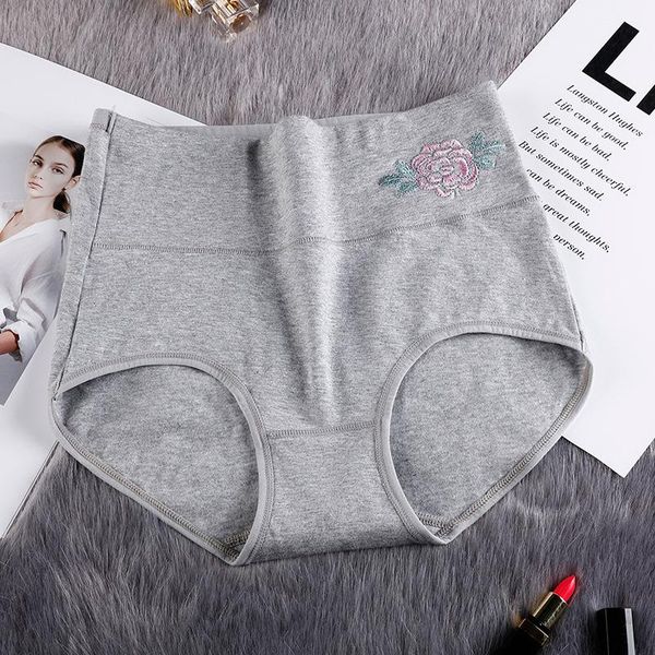 women's panties embroidered high waist pure cotton abdomen casual underwear breathable retro ladies briefs female 2021, Black;pink
women's panties embroidered high waist pure cotton abdomen casual underwear breathable retro ladies briefs female 2021, Black;pink