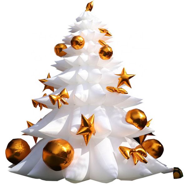 8m tall led lighted lage white inflatable christmas tree with golden balls,holiday ornaments balloon for outside night show
8m tall led lighted lage white inflatable christmas tree with golden balls,holiday ornaments balloon for outside night show