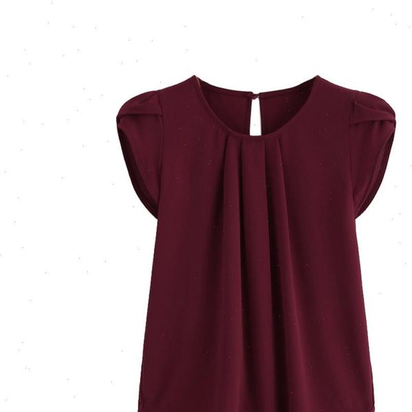 women chiffon blouses blouse solid short sleeve office ladies summer work o neck keyhole back elegant shirt camisas, White
women chiffon blouses blouse solid short sleeve office ladies summer work o neck keyhole back elegant shirt camisas, White