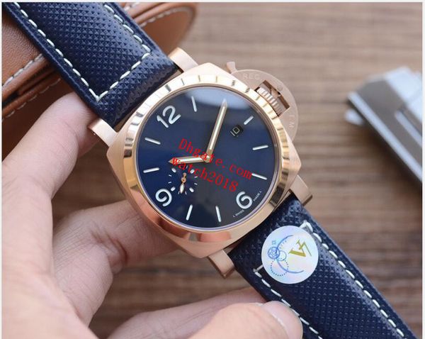 luxury watch factory lumin0r mechanical automatic 44mm 1313 p am01313 blue dial 18k rose gold leather strap fashion diving mens watches wris, Slivery;brown
luxury watch factory lumin0r mechanical automatic 44mm 1313 p am01313 blue dial 18k rose gold leather strap fashion diving mens watches wris, Slivery;brown