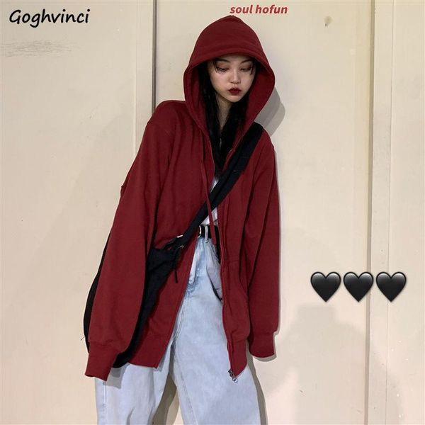 women's jackets basic women spring solid hooded zippers loose ins chic all-match simple with hat outwears korean students stylish bf, Black;brown
women's jackets basic women spring solid hooded zippers loose ins chic all-match simple with hat outwears korean students stylish bf, Black;brown
