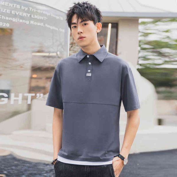 browon young fashion t-shirt men short sleeve turn-down collar dark gray tshirt business tshirt fake two design t shirt men 210421, White;black
browon young fashion t-shirt men short sleeve turn-down collar dark gray tshirt business tshirt fake two design t shirt men 210421, White;black