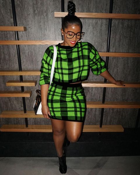 fall winter green yellow white plaid printed sweater sweater skirt 2 piece sets womens club outfits fashion matching women's tracksuits, Gray
fall winter green yellow white plaid printed sweater sweater skirt 2 piece sets womens club outfits fashion matching women's tracksuits, Gray