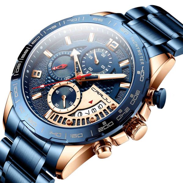 mens watches crrju fashion stainless steel business watch luxury luminous waterproof chronograph quartz watch relogio masculino 210517, Slivery;brown
mens watches crrju fashion stainless steel business watch luxury luminous waterproof chronograph quartz watch relogio masculino 210517, Slivery;brown