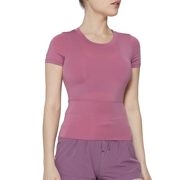 t-shirt nun height spring speed dry round neck short sleeve tights running training yoga summer, Gray
t-shirt nun height spring speed dry round neck short sleeve tights running training yoga summer, Gray