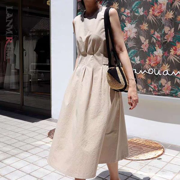 women khaki pleated large size mid-length dress round neck sleeveless temperament casual fashion summer 2e1320 210507, Black;gray
women khaki pleated large size mid-length dress round neck sleeveless temperament casual fashion summer 2e1320 210507, Black;gray