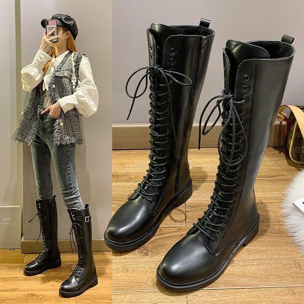 boots 2021 classic fashion black buckle strap long winter lace-up shoes women high-heeled knee-high tube zipper
boots 2021 classic fashion black buckle strap long winter lace-up shoes women high-heeled knee-high tube zipper