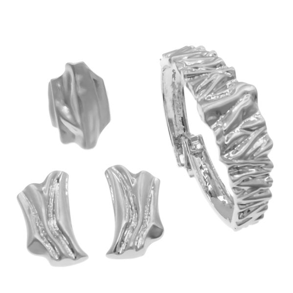 yulaili fashion big style silver plated jewelry set unique bangle earring ring bridal beaituful women new factory direct sales jewellery set
yulaili fashion big style silver plated jewelry set unique bangle earring ring bridal beaituful women new factory direct sales jewellery set
