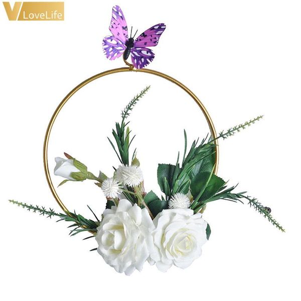 metal flower hoop nordic style geometric wreath artificial garland frame wedding decoration birthday party wall hanging
metal flower hoop nordic style geometric wreath artificial garland frame wedding decoration birthday party wall hanging