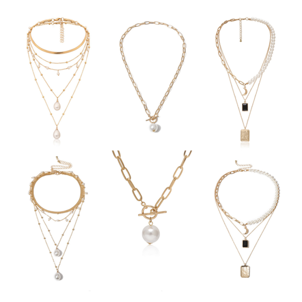 pendant necklaces ot buckle square brand inlaid crystal necklace mix and match multiple moon pearl multi-layer neckchain ladies accessories, Silver
pendant necklaces ot buckle square brand inlaid crystal necklace mix and match multiple moon pearl multi-layer neckchain ladies accessories, Silver