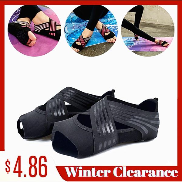 sports socks pilates dance indoor non-slip yoga shoes anti-skid gym fitness five toe backless accessories, Black
sports socks pilates dance indoor non-slip yoga shoes anti-skid gym fitness five toe backless accessories, Black