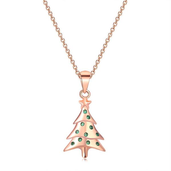 creative exquisite christmas tree cz pendant necklace charming women's 3-color clavicle chain jewelry fashion gift necklaces, Silver
creative exquisite christmas tree cz pendant necklace charming women's 3-color clavicle chain jewelry fashion gift necklaces, Silver