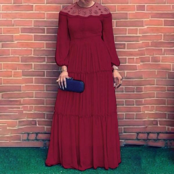 plus size dresses dress autumn 2021 lace round neck long sleeve beading african casual high waist solid color chiffon women's, Black
plus size dresses dress autumn 2021 lace round neck long sleeve beading african casual high waist solid color chiffon women's, Black
