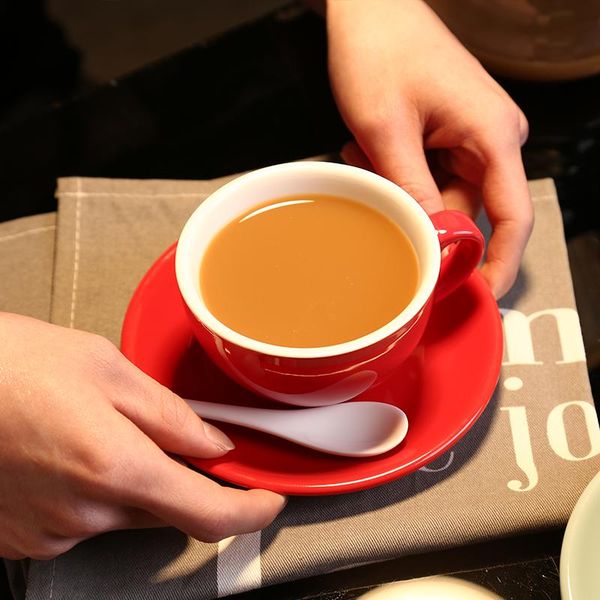 200ml cappuccino latte professional color glaze ceramic coffee cup kitchen office cafe pull flower cups & saucers
200ml cappuccino latte professional color glaze ceramic coffee cup kitchen office cafe pull flower cups & saucers