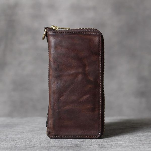 retro genuine leather long wallet first layer cowhide clutch bag men and women mobile phone multifunctional wallets, Red;black
retro genuine leather long wallet first layer cowhide clutch bag men and women mobile phone multifunctional wallets, Red;black