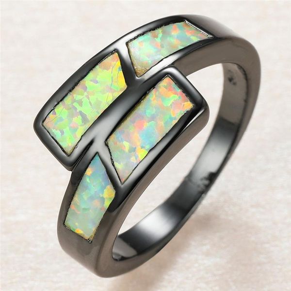 vintage female white opal stone ring charm 14kt black gold wedding rings for women luxury bride geometry engagement cluster, Golden;silver
vintage female white opal stone ring charm 14kt black gold wedding rings for women luxury bride geometry engagement cluster, Golden;silver
