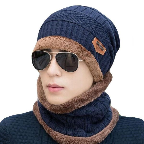 cycling caps & masks 2021 men winter knitted hat and scarf gloves set women warm plush 3 piece sets male outdoor ski cap ring scarves solid, Black
cycling caps & masks 2021 men winter knitted hat and scarf gloves set women warm plush 3 piece sets male outdoor ski cap ring scarves solid, Black