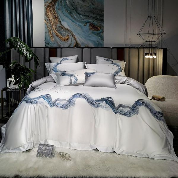 bedding sets chic marble abstract emboidery white gray duvet cover set 4pcs 1000tc long staple cotton premium bed sheet pillowcases
bedding sets chic marble abstract emboidery white gray duvet cover set 4pcs 1000tc long staple cotton premium bed sheet pillowcases
