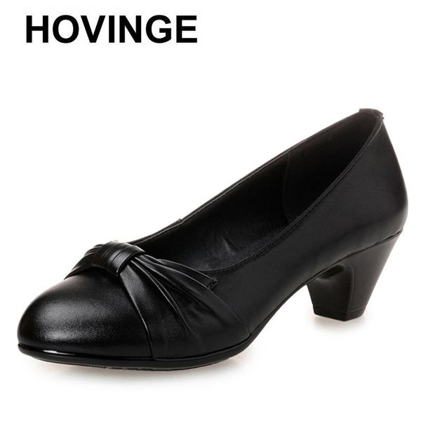 dress shoes hovinge high-heeled cowhide for women black genuine leather round toe thick heel office plus sizee106
dress shoes hovinge high-heeled cowhide for women black genuine leather round toe thick heel office plus sizee106