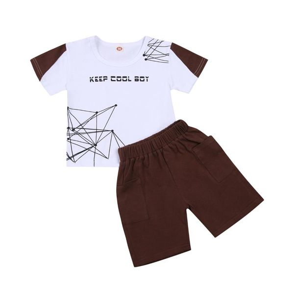 clothing sets 2021 baby summer boy 2pcs outfit set children patchwork crew neck geometric pattern printing t-shirt solid shorts, White
clothing sets 2021 baby summer boy 2pcs outfit set children patchwork crew neck geometric pattern printing t-shirt solid shorts, White