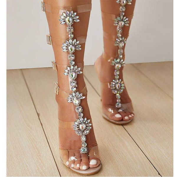 dress shoes colored rhinestone transparent pvc high heel buckle strap sandals 35-42 gladiator crystal chaussure feminino, Black
dress shoes colored rhinestone transparent pvc high heel buckle strap sandals 35-42 gladiator crystal chaussure feminino, Black