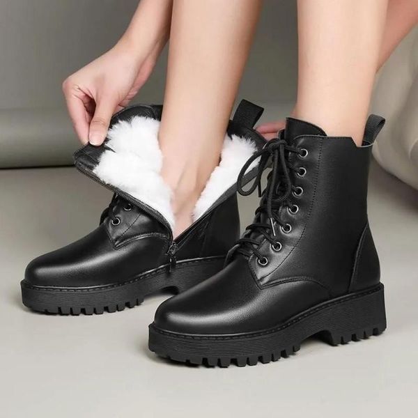 boots women's genuine leather 2021 autumn lace-up motorcycle ladies british style ankle zapatillas mujer, Black
boots women's genuine leather 2021 autumn lace-up motorcycle ladies british style ankle zapatillas mujer, Black