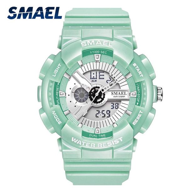 wristwatches smael women's digital watches dual time 50m waterproof women sport watch fashion girl jelly swim female clock for woman, Slivery;brown
wristwatches smael women's digital watches dual time 50m waterproof women sport watch fashion girl jelly swim female clock for woman, Slivery;brown