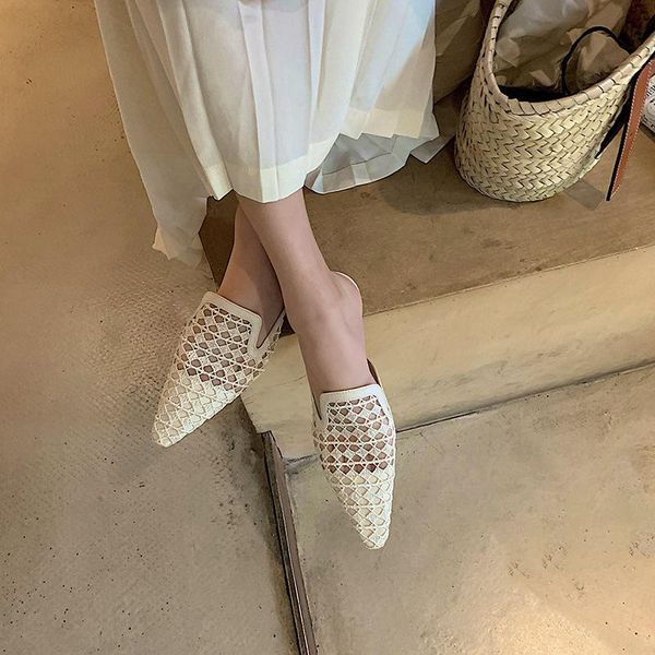 slippers 2021 designer fashion slides goosegrass bottom flat with soft baotou hollow out comfortable casual korean style sandals, Black
slippers 2021 designer fashion slides goosegrass bottom flat with soft baotou hollow out comfortable casual korean style sandals, Black