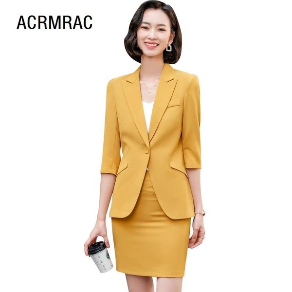 two piece dress women suits summer half sleeve blazers skirt office lady formal work clothes woman set 876, White
two piece dress women suits summer half sleeve blazers skirt office lady formal work clothes woman set 876, White
